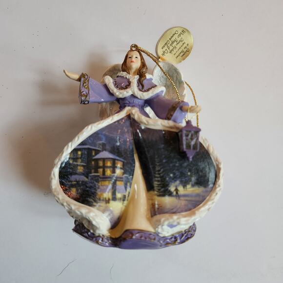Bradford Edition Thomas Kinkade Winter Angels of Light Collection - Picture 3 of 12